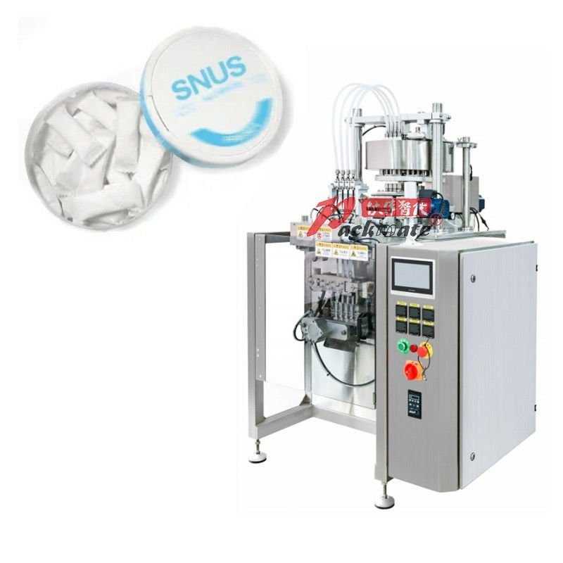 Snus filling and sealing machine